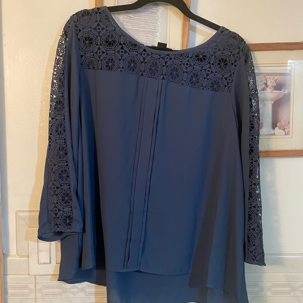 Lace blue blouse never wore.